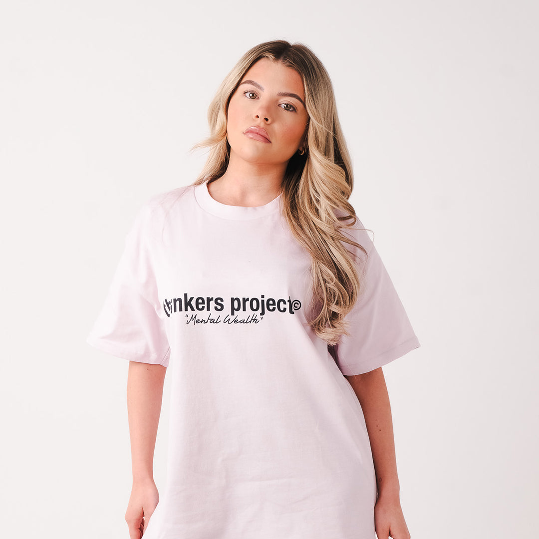 logo t-shirt pink