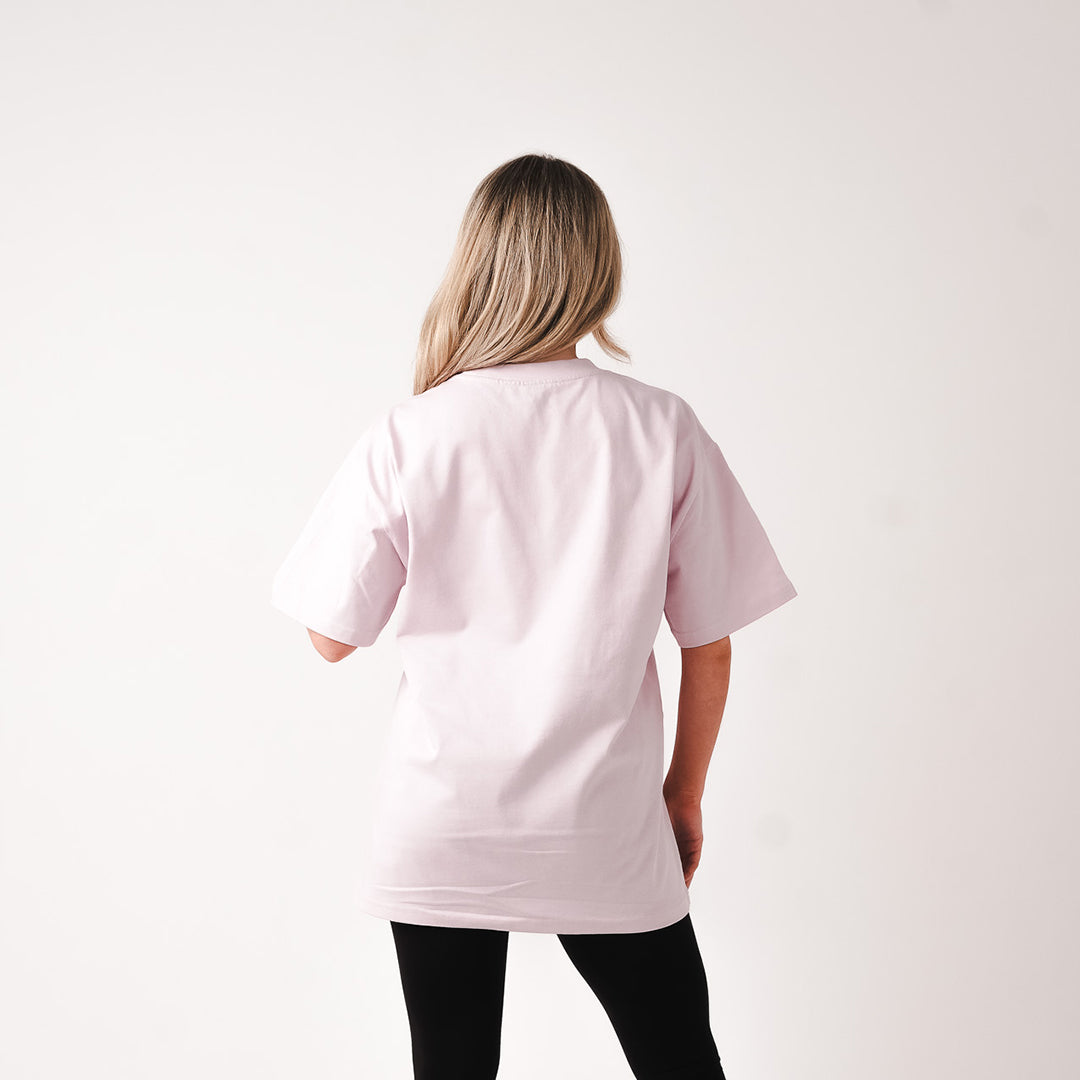 logo t-shirt pink
