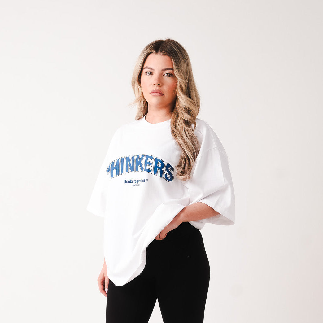 varsity athletic faded white