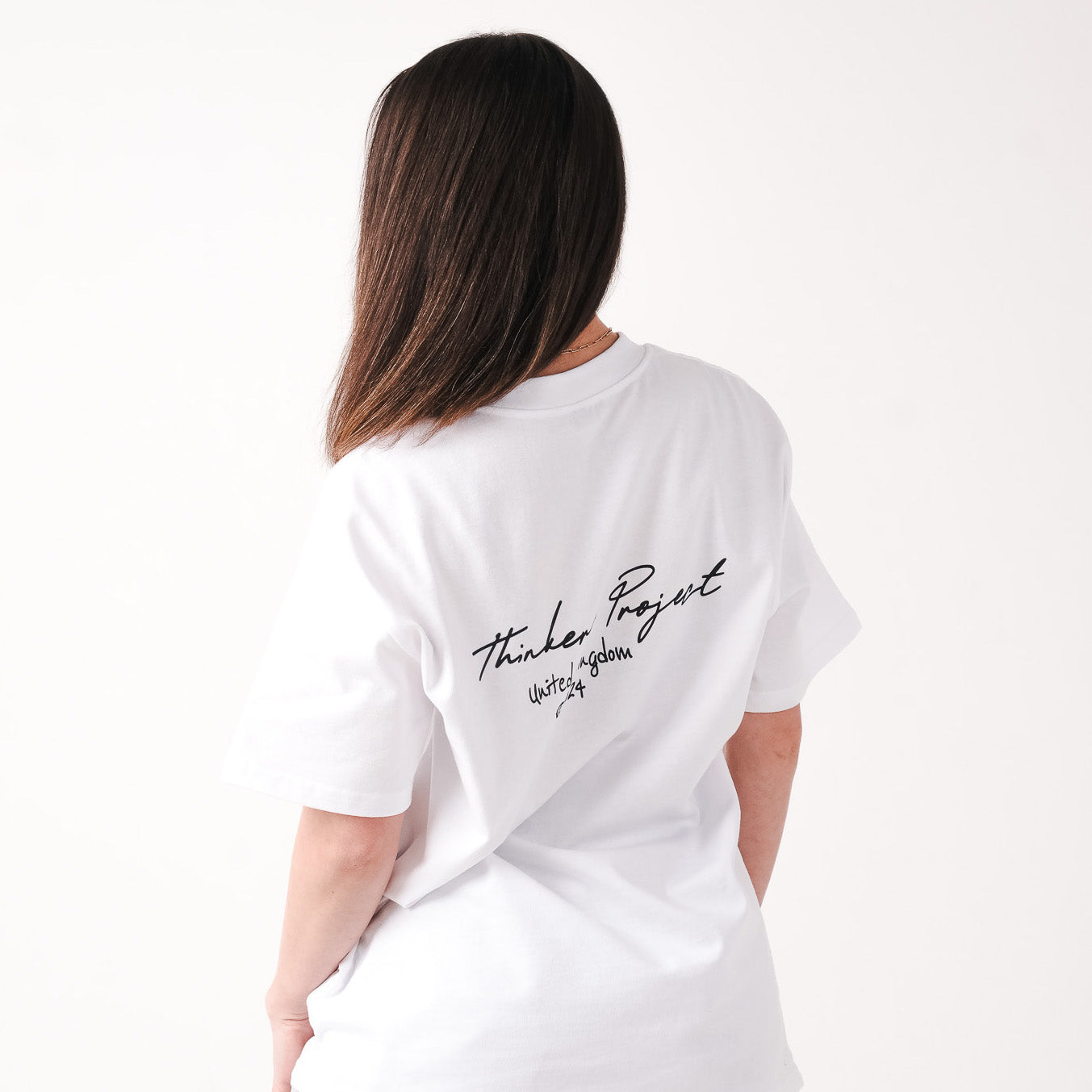 script t-shirt white