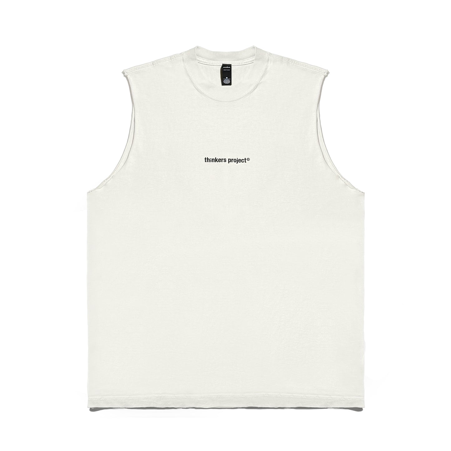 logo tank top faded bone