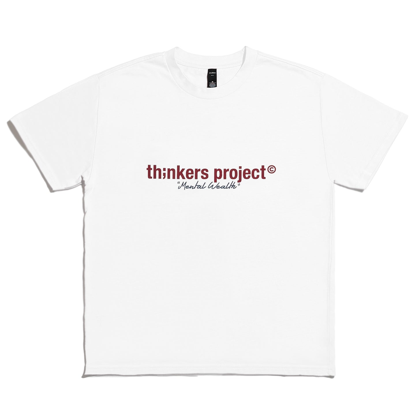 logo t-shirt faded white