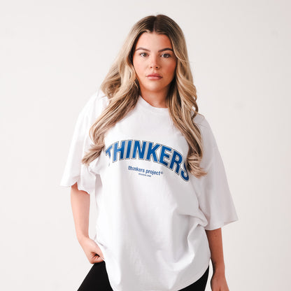 varsity athletic faded white