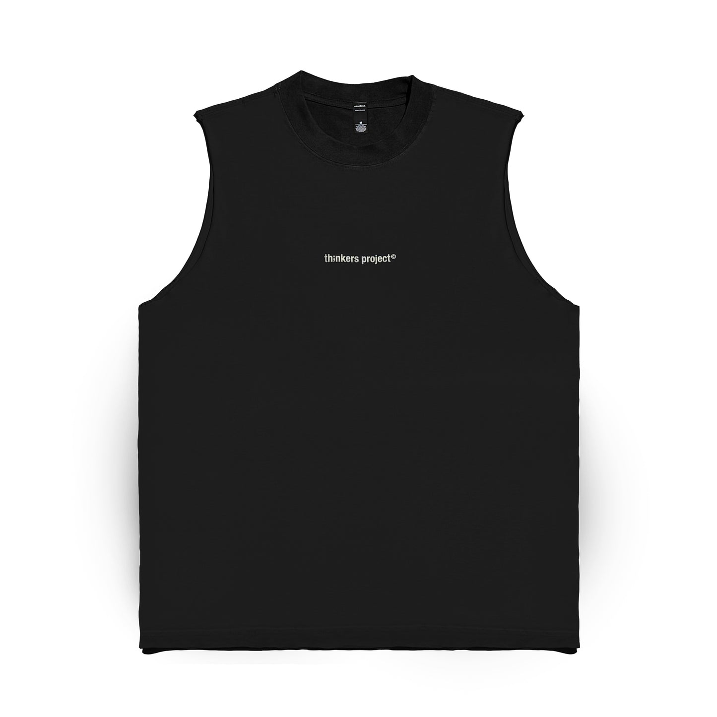 logo tank top faded black