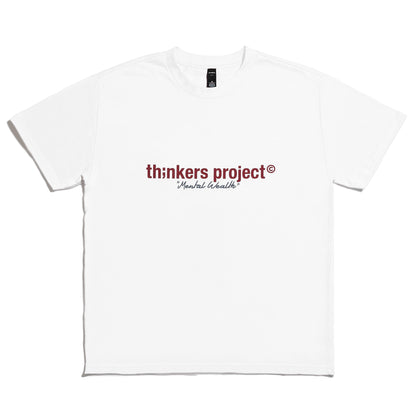 logo t-shirt faded white
