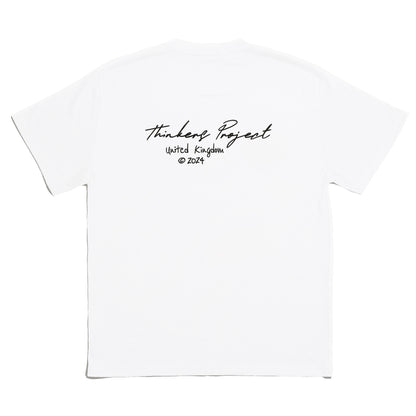 script t-shirt white